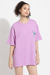 Hanging Bat lilac Oversized Unisex T-Shirt By Purple Mango