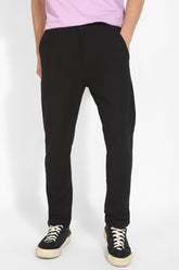 Black Knitted Trousers By Purple Mango