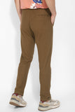 Brown Knitted Trousers By Purple Mango