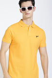 Yellow Polo T-shirt By Purple Mango