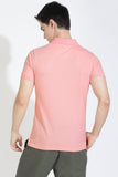 Pink Polo T-shirt By Purple Mango