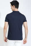 Navy Polo T-shirt By Purple Mango