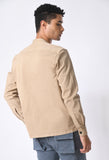 Cream Shacket Shirt By Purple Mango