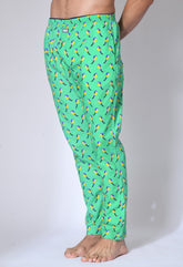 Bird Print Men Pyjamas By Purple Mango