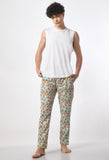 Snoopy Print Men Pyjamas By Purple Mango