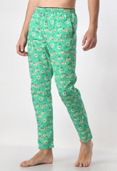 Kitty Print Pyjamas By Purple Mango