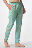 Aqua Giraffe Men Pyjamas By Purple Mango