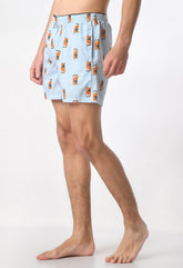 Sleepy Dog Print Men Boxer's By Purple Mango