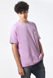 Skull Lilac Oversized Unisex T-Shirt By Purple Mango