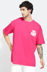Love Yourself Pink Oversized Unisex T-Shirt By Purple Mango