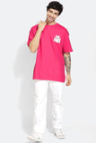 Love Yourself Pink Oversized Unisex T-Shirt By Purple Mango