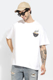 Mind Is Home White Oversized Unisex T-shirt By Purple Mango