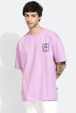 Space Lilac Oversized Unisex T-shirt By Purple Mango