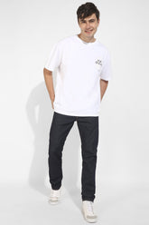 No Ideas White Oversized Unisex T-Shirt By Purple Mango