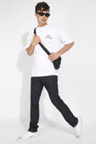 No Ideas White Oversized Unisex T-Shirt By Purple Mango