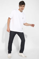 White Oversized Unisex T-shirt By Purple Mango