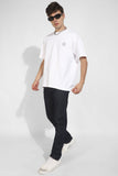 White Oversized Unisex T-shirt By Purple Mango