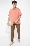 Peach Oversized Unisex T-shirt By Purple Mango