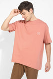 Peach Oversized Unisex T-shirt By Purple Mango