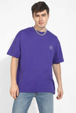 Purple Oversized Unisex T-shirt By Purple Mango