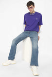 Purple Oversized Unisex T-shirt By Purple Mango
