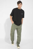 Black Oversized T-shirt By Purple Mango