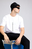 Freedom White Oversized Unisex T-shirt By Purple Mango