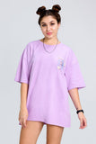Dragon Lilac Oversized Unisex T-shirt By Purple Mango