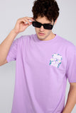 Grow With The Flow Lilac Oversized Unisex T-shirt By Purple Mango