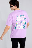 Grow With The Flow Lilac Oversized Unisex T-shirt By Purple Mango