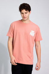 Love Yourself Peach Oversized Unisex T-shirt By Purple Mango