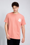 Love Yourself Peach Oversized Unisex T-shirt By Purple Mango