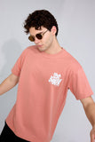 Love Yourself Peach Oversized Unisex T-shirt By Purple Mango
