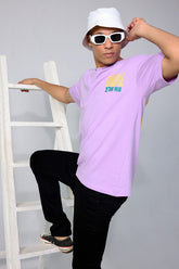 Broke Is The New Lilac Oversized Unisex T-shirt By Purple Mango