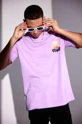 See Good Lilac Oversized Unisex T-shirt By Purple Mango