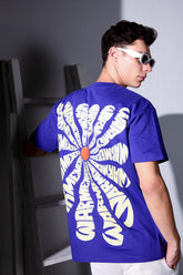 Warm Energy Purple Oversized Unisex T-shirt By Purple Mango