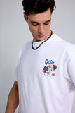 Cool White Oversized Unisex T-shirt By Purple Mango