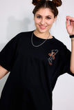 No Ideas Black Oversized Unisex T-shirt By Purple Mango