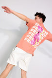 Freedom Peach Oversized Unisex T-shirt By Purple Mango