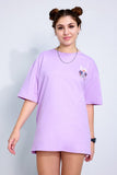 Cool Lilac Oversized Unisex T-shirt By Purple Mango