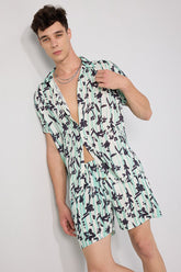 Branchlets Cream Co-ords By Purple mango