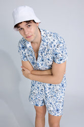 Light Blue Rose Co-ords By Purple Mango