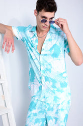 Tie-Dye Sea Green Co-ords By Purple Mango