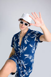 Cyprus Navy Blue Co-ords By Purple Mango