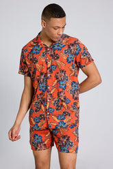 Cosmos Orange Co-ords By Purple Mango