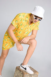 Avocado Bright Yellow Co-ords By Purple Mango