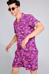 Vintage Paisley Purple Co-ords By Purple Mango