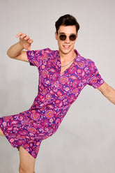 Vintage Paisley Purple Co-ords By Purple Mango