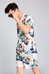 Mexican Flower White Co-ords By Purple Mango