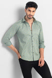 Color Matic Coral Pistachio Green Shirt